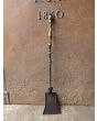 Antique Fireplace Shovel made of Wrought iron, Brass 