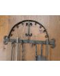 Antique Wall-mounted Fireplace Tools made of Wrought iron, Copper 