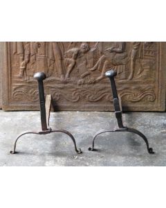 Antique Fireplace Andirons