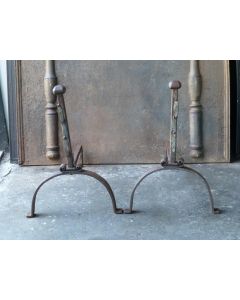 Antique Fireplace Andirons