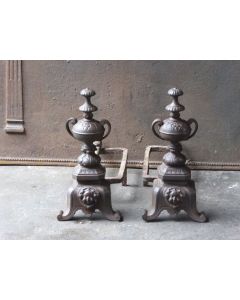 Cast Iron Andiron Fireplace