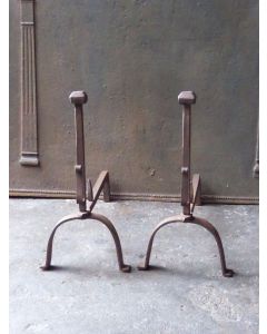 Antique Fireplace Andirons