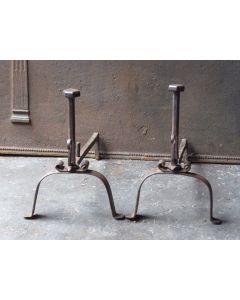 Antique Fireplace Andirons