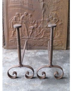 Antique Fireplace Andirons