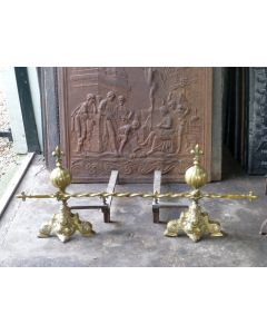 Louis XIV Style Andirons