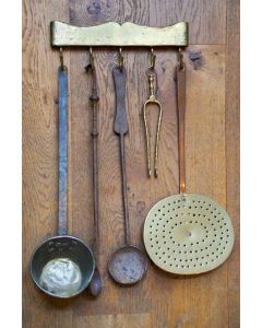 Antique Wall-mounted Fireplace Tools