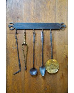 Antique Wall-mounted Fireplace Tools