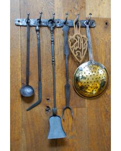 Antique Hanging Fireplace Tools