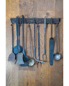 Antique Wall-mounted Fireplace Tools