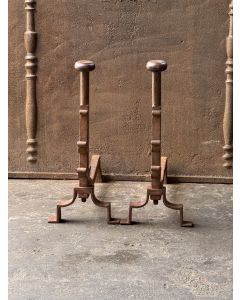 Napoleon III Iron Andirons