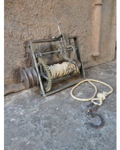 Small Antique Weight-Driven Spit Jack