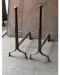 Antique Fireplace Andirons