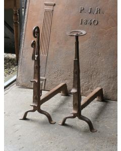 Antique Fireplace Andirons