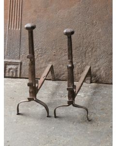 Antique Fireplace Andirons