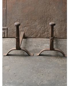 Antique Fireplace Andirons