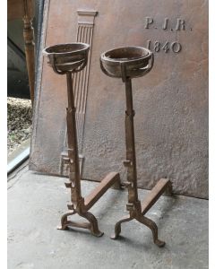 Antique Hand-Forged Andiron