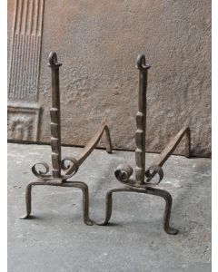 Antique Fireplace Andirons