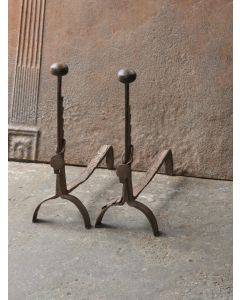 Antique Fireplace Andirons