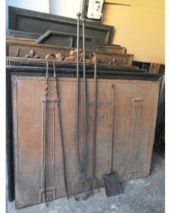 Large French Fireplace Tools