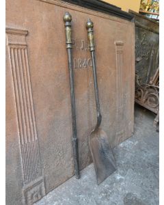 Large French Fireplace Tools