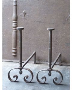 Wrought Iron Fire Dogs