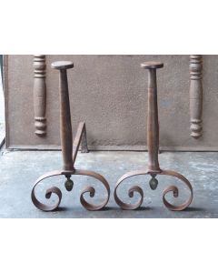 Hand-Forged Andirons