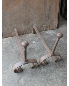 Antique Fireplace Andirons