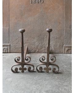 Antique Fireplace Andirons