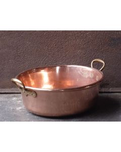 Polished Copper Log Basket