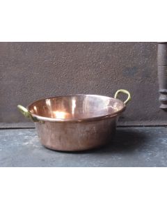 Polished Copper Log Basket