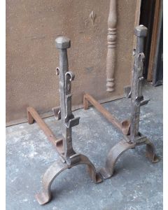 Antique Fireplace Andirons