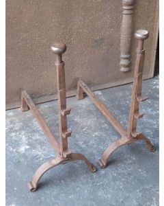 Antique Hand-Forged Andiron