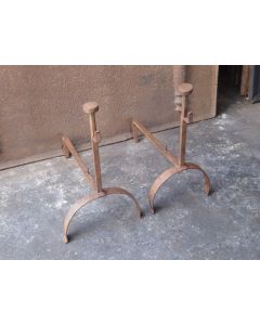 Antique Hand-Forged Andiron