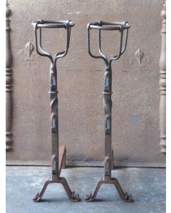 Hand-Forged Andirons