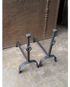 Wrought Iron Fire Dogs