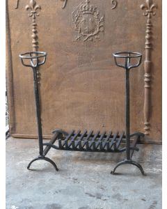 Antique Fireplace Log Grate