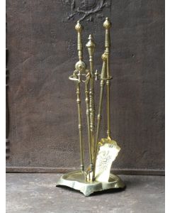 Brass Fireplace Tool Set