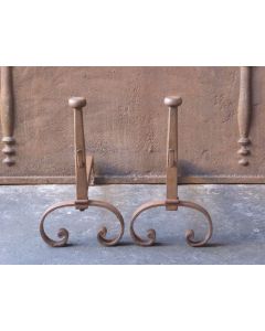 Antique Hand-Forged Andiron