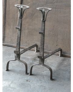 Gothic Andirons Fireplace