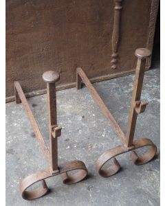 Antique Fireplace Andirons