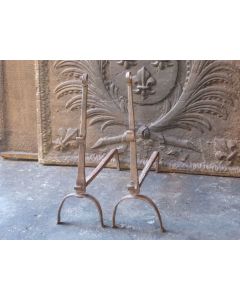 Antique Fireplace Andirons