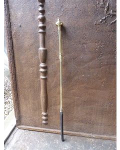 Polished Brass Fire Poker