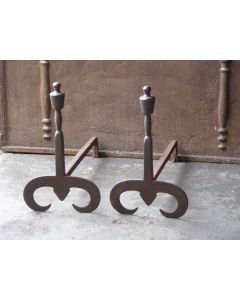 Hand-Forged Andirons