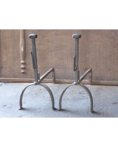 Antique Hand-Forged Andiron