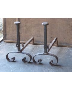 Wrought Iron Fire Dogs