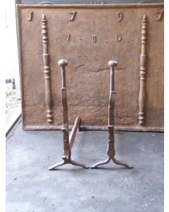 Gothic Andirons Fireplace