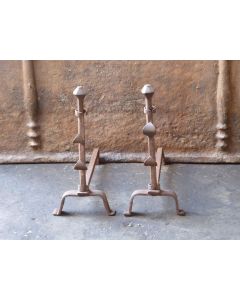 Antique Hand-Forged Andiron