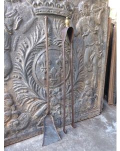 Large French Fireplace Tools