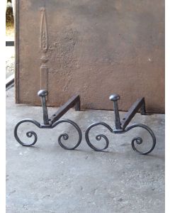 Antique Fireplace Andirons