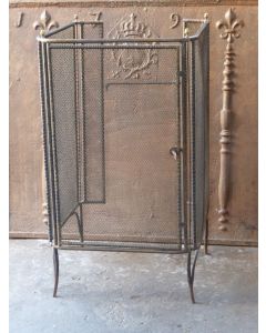 Antique French Fire Screen for Stove